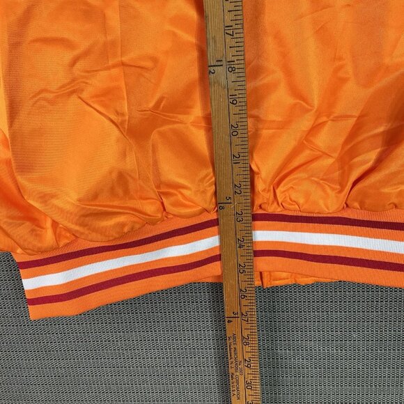 NFL Ultra Game Men’s Tampa Bay Buccaneers Creamsicle Vintage Logo Snap Jacket M - Picture 7 of 11